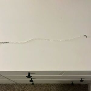 white beaded necklace